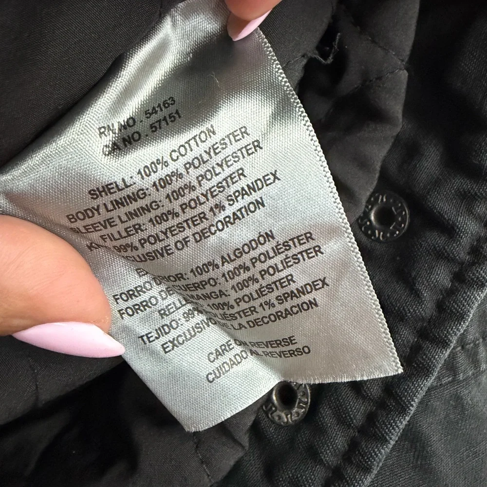 Levi’s Men’s Black Utility Field Jacket Military Workwear Coat Size Medium